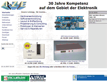 Tablet Screenshot of a-z-e.de